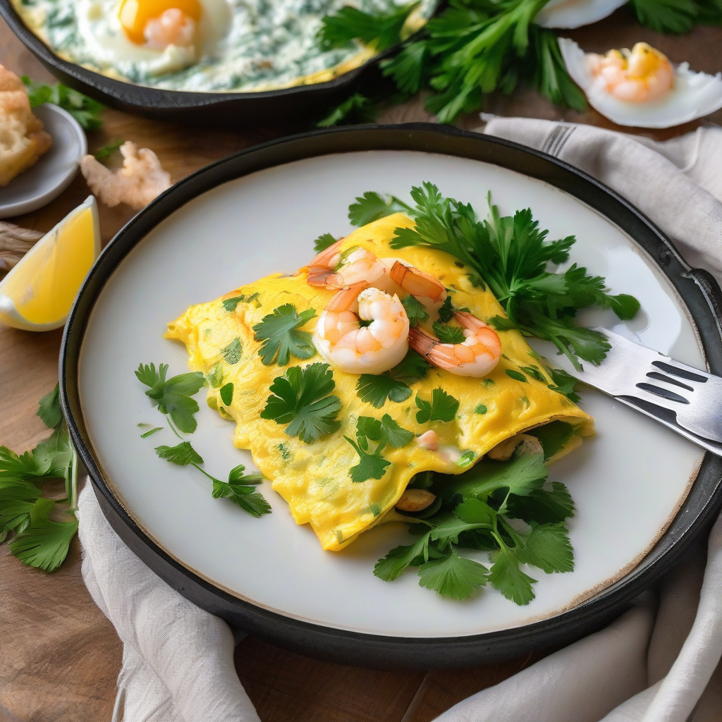 Seafood Omelette Recipe: Fluffy Filling with Ocean Freshness - Daily ...
