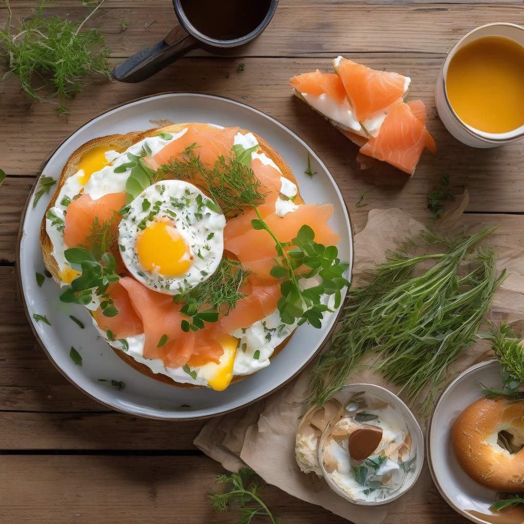 Egg and Fish Recipe: Smoked Salmon Breakfast Delight - Daily Cooking Recipe
