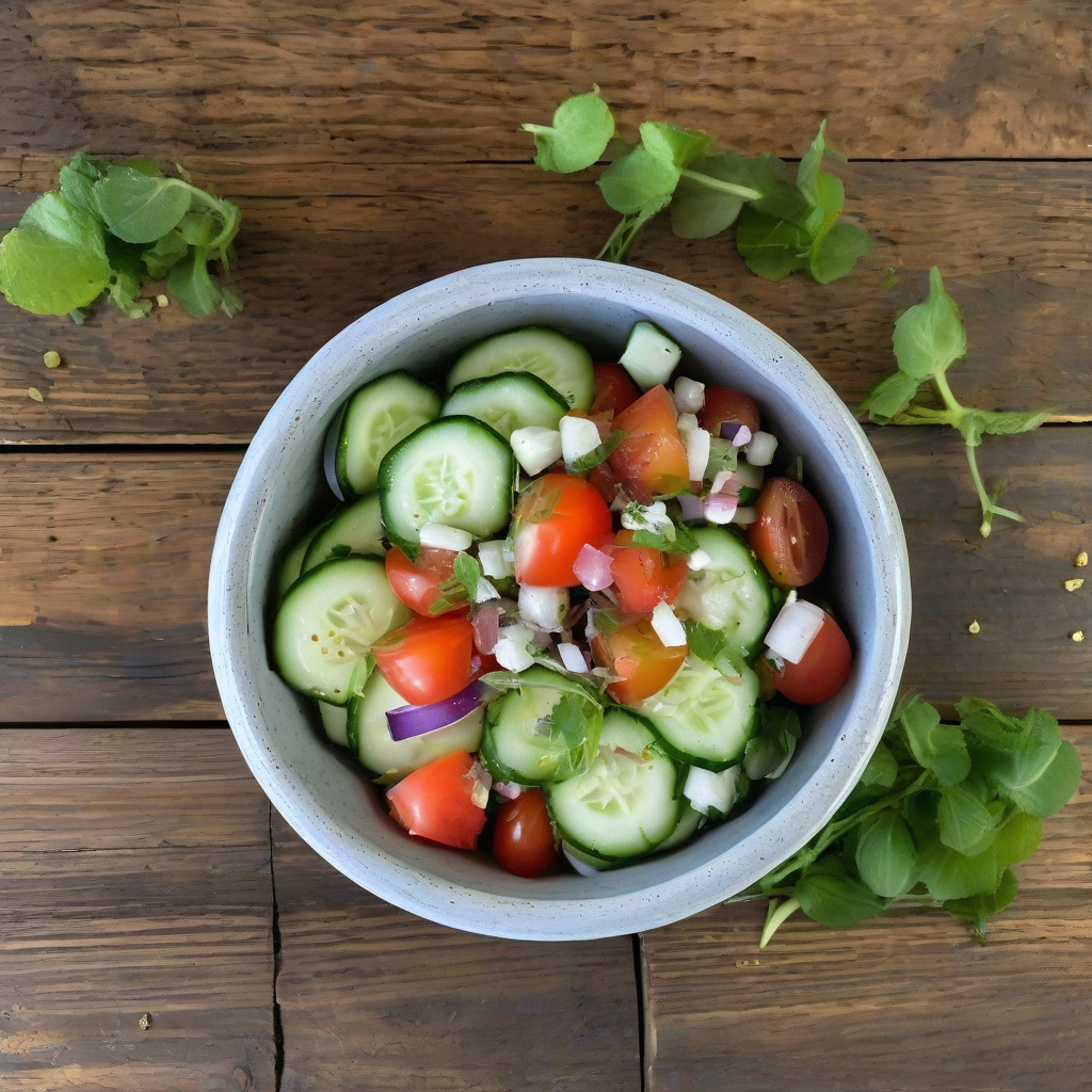 Taziki's Cucumber Tomato Salad Recipe: Fresh and Refreshing Summer Delight example with annotations