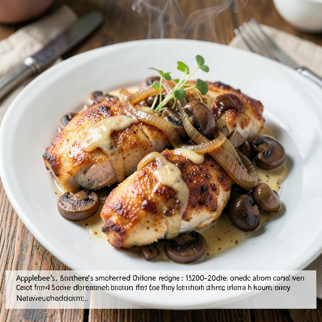 Applebee's Smothered Chicken Recipe: Restaurant-Style Comfort Food ...