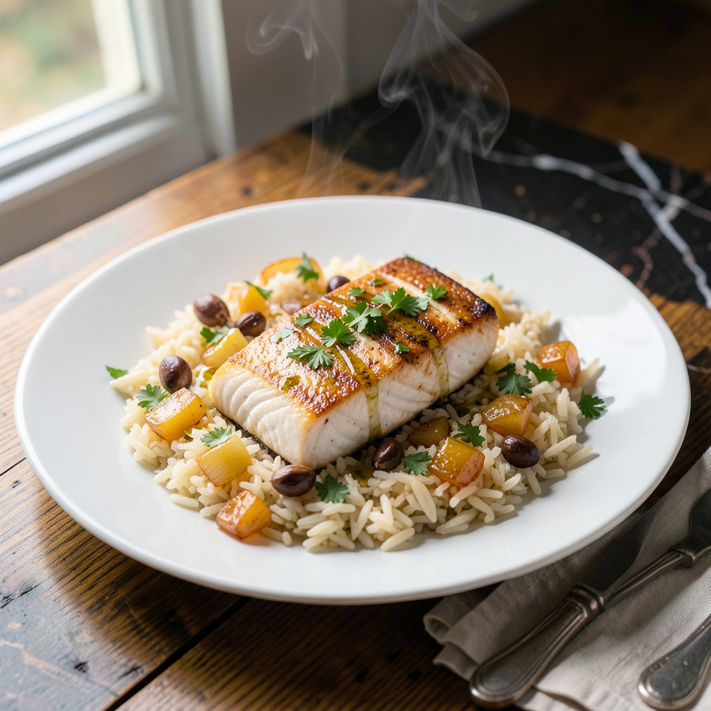 Cod Rice Recipe: One-Pan Wonder with Crispy Edges and Rice