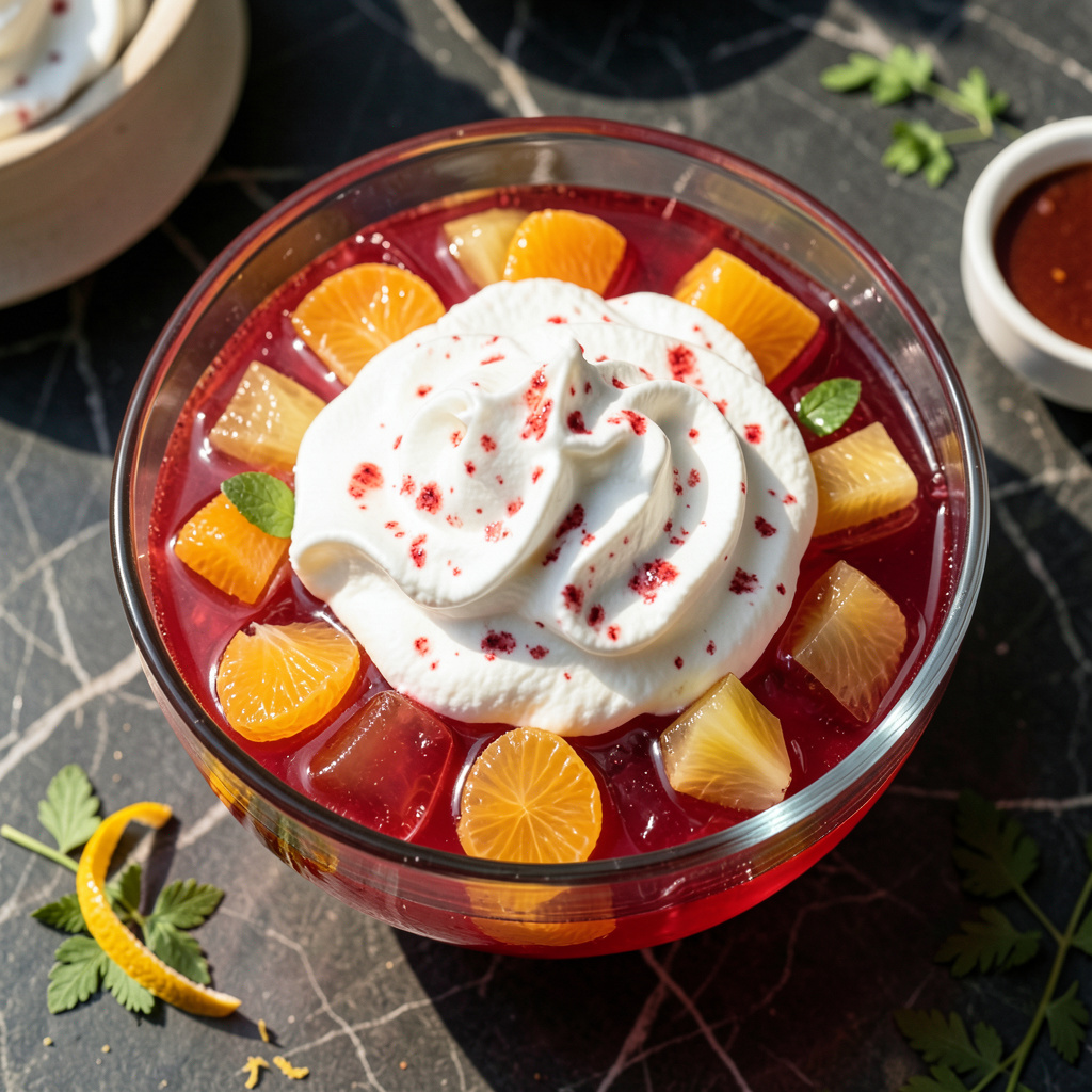 Jello Light Fluff Jello Salad Recipe: Light and Airy Retro Dessert