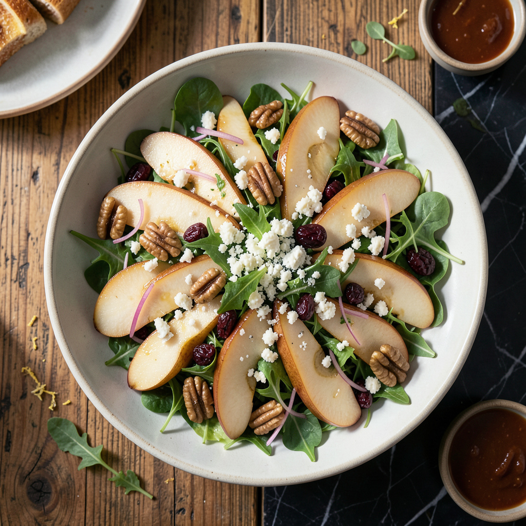 Harry and David Pear Salad Recipe: Gourmet Greens With Candied Pecans