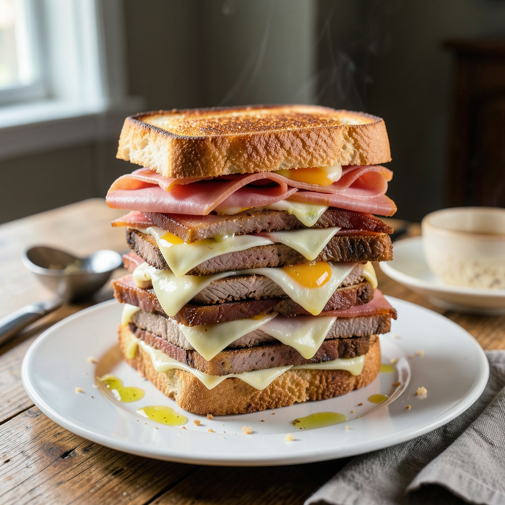 St Louis St Paul Sandwich Recipe: Midwestern Meaty Stack with Egg and ...