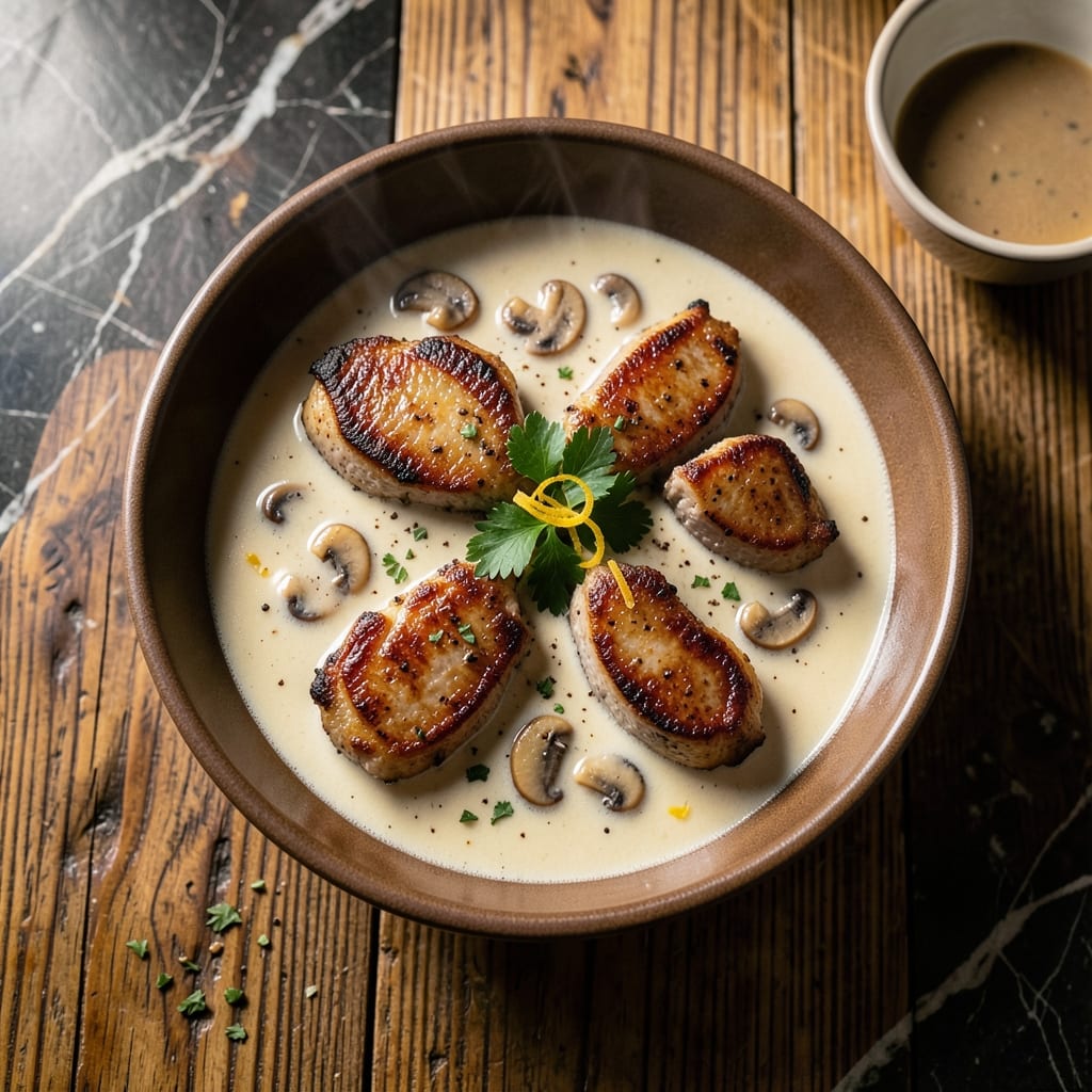 Recipe for Smothered Pork Chops With Cream of Mushroom Soup: Rich Gravy and Tender Meat