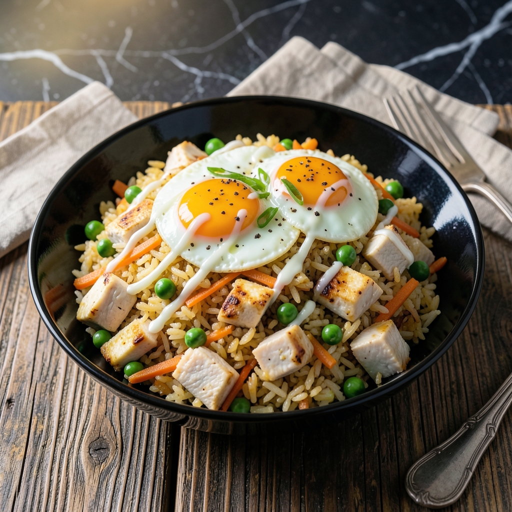 Friedc Rice High Protein Egg Fried Rice Recipe: Wok-Tossed Muscle Fuel