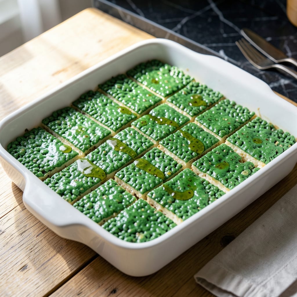 Green Rice Krispie Treat Recipe: Festive Marshmallow Crunch