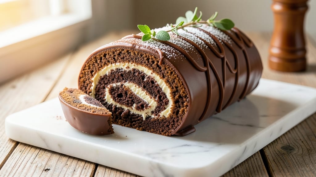 Devil's Food Cake Roll Recipe: Swirled Chocolate Heaven With Buttery Layers
